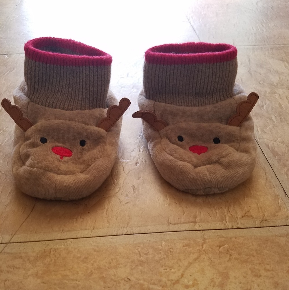 Toddler reindeer slippers